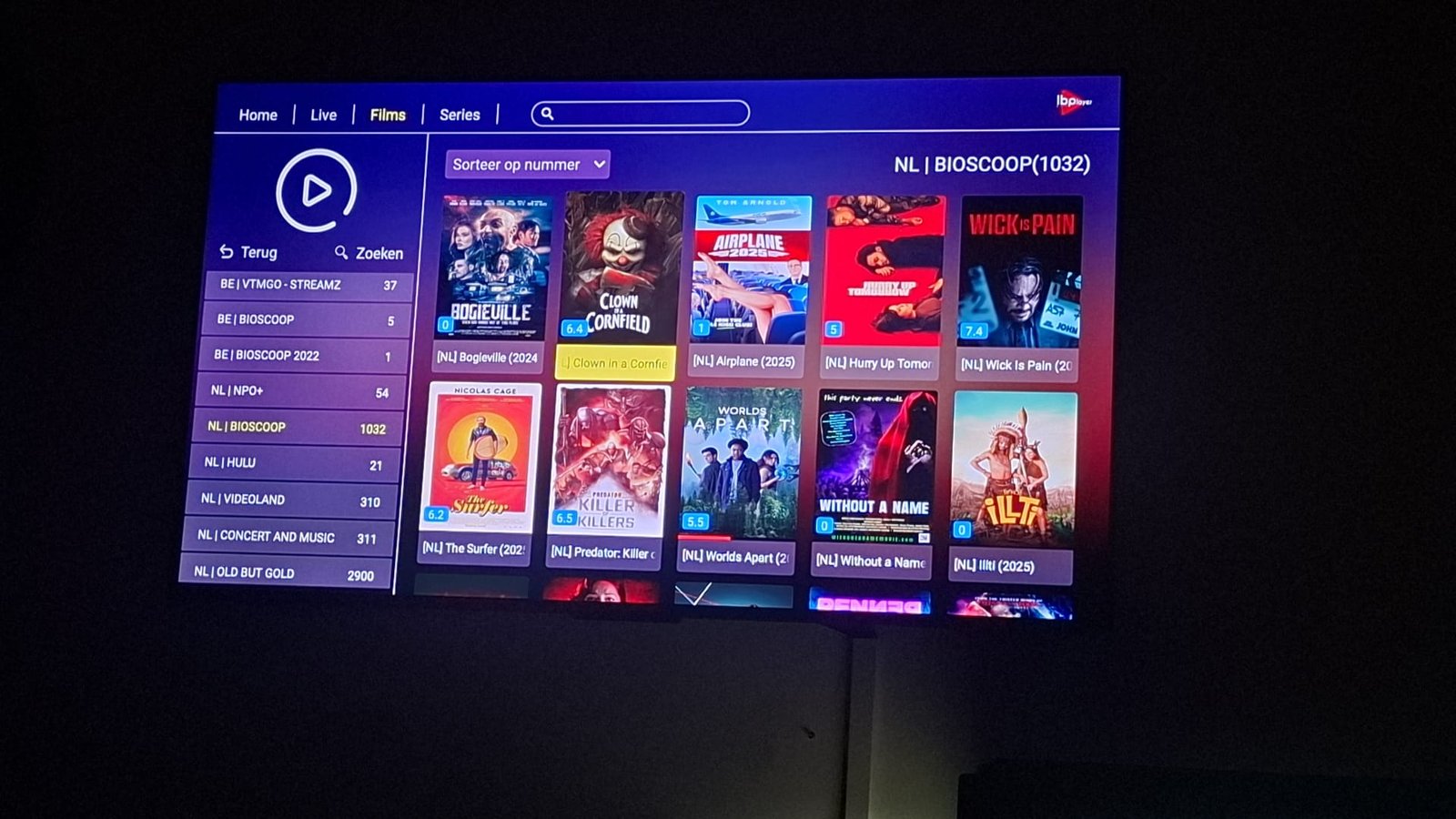 Smart-TV-Oberfläche